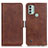 Funda de Cuero Cartera con Soporte Carcasa M15L para Nokia C31 Marron