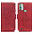 Funda de Cuero Cartera con Soporte Carcasa M15L para Nokia C31 Rojo