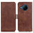 Funda de Cuero Cartera con Soporte Carcasa M15L para Nokia X100 5G Marron