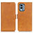 Funda de Cuero Cartera con Soporte Carcasa M15L para Nokia X30 5G Marron Claro