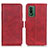 Funda de Cuero Cartera con Soporte Carcasa M15L para Nokia XR21 Rojo