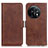 Funda de Cuero Cartera con Soporte Carcasa M15L para OnePlus 11 5G Marron