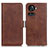 Funda de Cuero Cartera con Soporte Carcasa M15L para OnePlus Ace 5G Marron