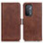 Funda de Cuero Cartera con Soporte Carcasa M15L para OnePlus Nord N200 5G Marron