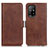 Funda de Cuero Cartera con Soporte Carcasa M15L para Oppo A94 5G Marron