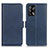 Funda de Cuero Cartera con Soporte Carcasa M15L para Oppo F19 Azul