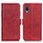 Funda de Cuero Cartera con Soporte Carcasa M15L para Samsung Galaxy A02 Rojo