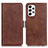 Funda de Cuero Cartera con Soporte Carcasa M15L para Samsung Galaxy A23 5G Marron