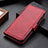 Funda de Cuero Cartera con Soporte Carcasa M15L para Samsung Galaxy A52 4G Rojo