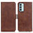 Funda de Cuero Cartera con Soporte Carcasa M15L para Samsung Galaxy F23 5G Marron