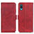 Funda de Cuero Cartera con Soporte Carcasa M15L para Samsung Galaxy M02 Rojo