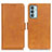 Funda de Cuero Cartera con Soporte Carcasa M15L para Samsung Galaxy M23 5G Marron Claro