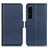 Funda de Cuero Cartera con Soporte Carcasa M15L para Sony Xperia 1 IV SO-51C Azul