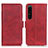 Funda de Cuero Cartera con Soporte Carcasa M15L para Sony Xperia 1 IV SO-51C Rojo