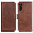 Funda de Cuero Cartera con Soporte Carcasa M15L para Sony Xperia 10 III Lite Marron