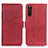 Funda de Cuero Cartera con Soporte Carcasa M15L para Sony Xperia 10 III Lite Rojo