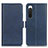 Funda de Cuero Cartera con Soporte Carcasa M15L para Sony Xperia 10 IV SO-52C Azul