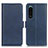 Funda de Cuero Cartera con Soporte Carcasa M15L para Sony Xperia 5 III SO-53B Azul