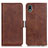 Funda de Cuero Cartera con Soporte Carcasa M15L para Sony Xperia Ace III Marron