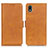 Funda de Cuero Cartera con Soporte Carcasa M15L para Sony Xperia Ace III Marron Claro