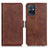 Funda de Cuero Cartera con Soporte Carcasa M15L para Vivo T1 5G India Marron