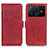 Funda de Cuero Cartera con Soporte Carcasa M15L para Vivo X Note Rojo