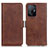 Funda de Cuero Cartera con Soporte Carcasa M15L para Xiaomi Mi 11T 5G Marron