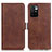 Funda de Cuero Cartera con Soporte Carcasa M15L para Xiaomi Redmi 10 4G Marron