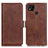 Funda de Cuero Cartera con Soporte Carcasa M15L para Xiaomi Redmi 9C Marron