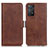 Funda de Cuero Cartera con Soporte Carcasa M15L para Xiaomi Redmi Note 11 Pro 4G Marron