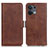 Funda de Cuero Cartera con Soporte Carcasa M15L para Xiaomi Redmi Note 13 5G Marron