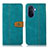 Funda de Cuero Cartera con Soporte Carcasa M16L para Huawei Nova Y70 Plus Verde