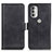 Funda de Cuero Cartera con Soporte Carcasa M16L para Motorola Moto G51 5G Negro