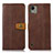 Funda de Cuero Cartera con Soporte Carcasa M16L para Nokia C110 Marron