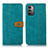 Funda de Cuero Cartera con Soporte Carcasa M16L para Nokia G21 Verde