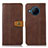 Funda de Cuero Cartera con Soporte Carcasa M16L para Nokia X100 5G Marron