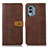 Funda de Cuero Cartera con Soporte Carcasa M16L para Nokia X30 5G Marron