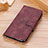 Funda de Cuero Cartera con Soporte Carcasa M16L para Samsung Galaxy S21 Plus 5G Morado