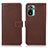 Funda de Cuero Cartera con Soporte Carcasa M16L para Xiaomi Poco M5S Marron