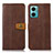 Funda de Cuero Cartera con Soporte Carcasa M16L para Xiaomi Redmi 10 5G Marron