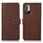 Funda de Cuero Cartera con Soporte Carcasa M16L para Xiaomi Redmi Note 10 5G Marron