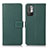 Funda de Cuero Cartera con Soporte Carcasa M16L para Xiaomi Redmi Note 10T 5G Verde