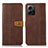 Funda de Cuero Cartera con Soporte Carcasa M16L para Xiaomi Redmi Note 12 4G Marron