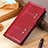 Funda de Cuero Cartera con Soporte Carcasa M19L para Samsung Galaxy S22 Plus 5G Rojo