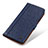 Funda de Cuero Cartera con Soporte Carcasa M24L para Samsung Galaxy S21 5G Azul