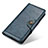 Funda de Cuero Cartera con Soporte Carcasa M26L para Samsung Galaxy S21 Plus 5G Azul