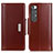 Funda de Cuero Cartera con Soporte Carcasa ML13 para Xiaomi Mi 10S 5G Marron