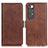 Funda de Cuero Cartera con Soporte Carcasa ML15 para Xiaomi Mi 10S 5G Marron