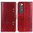 Funda de Cuero Cartera con Soporte Carcasa ML6 para Xiaomi Mi 10S 5G Rojo