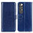 Funda de Cuero Cartera con Soporte Carcasa ML7 para Xiaomi Mi 10S 5G Azul